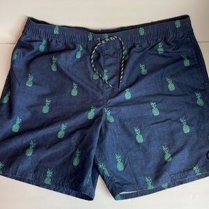 O’Neill Blue with Pineapples Board Shorts Size XL